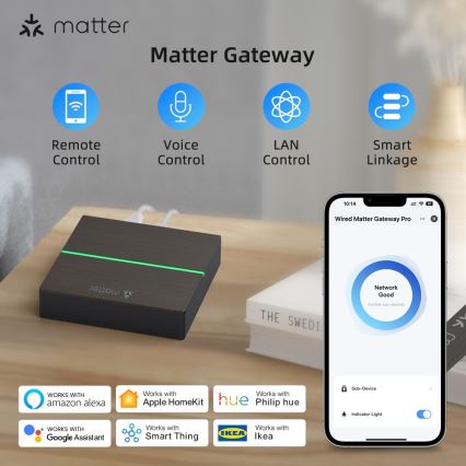 Immax NEO 07117-5 - MATTER BRIDGE Nutikas Zigbee 3.0 230V Wi-Fi