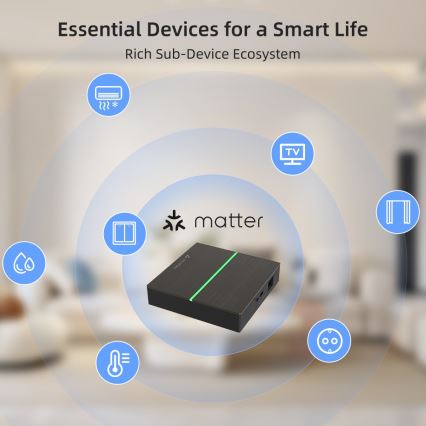 Immax NEO 07117-5 - MATTER BRIDGE Nutikas Zigbee 3.0 230V Wi-Fi