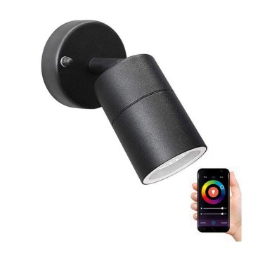 Immax NEO 07118B-2 - LED RGB+CCT Väli hämardatav kohtvalgusti seinale PARED 1xGU10/5,5W/230V Wi-Fi Tuya IP65