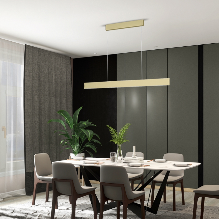 Immax Neo 07128L - LED  Hämardatav lühter LISTON kuldne LED/18W/230V ZigBee + kaugjuhtimispult Tuya