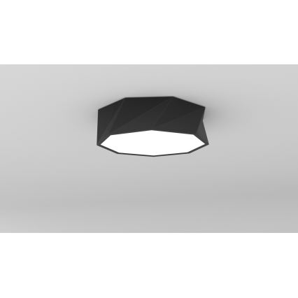 Immax NEO 07130-B40 - LED SMART Hämardatav laevalgusti DIAMANTE must LED/31W/230V + kaugjuhtimispult 40cm Tuya ZigBee