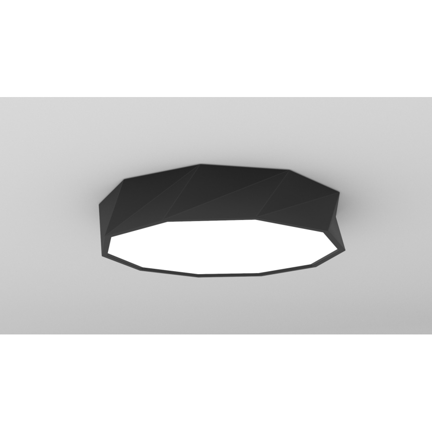 Immax NEO 07130-B60 - LED SMART Hämardatav laevalgusti DIAMANTE must LED/43W/230V + kaugjuhtimispult 60cm Tuya ZigBee