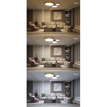 Immax NEO 07130-B60 - LED SMART Hämardatav laevalgusti DIAMANTE must LED/43W/230V + kaugjuhtimispult 60cm Tuya ZigBee