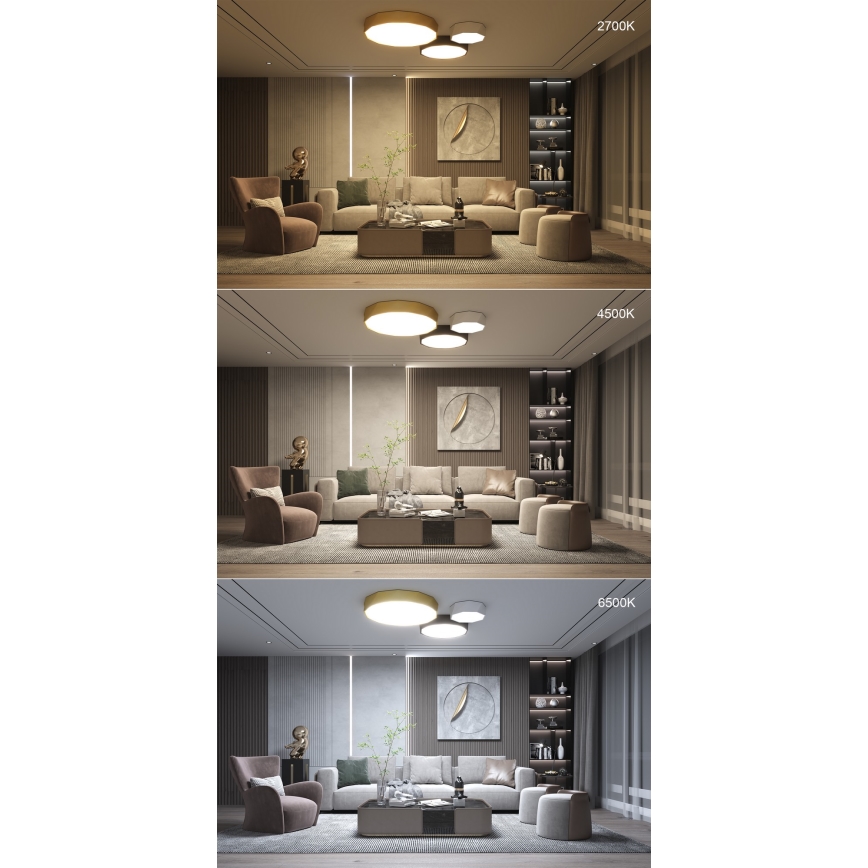 Immax NEO 07130-B60 - LED SMART Hämardatav laevalgusti DIAMANTE must LED/43W/230V + kaugjuhtimispult 60cm Tuya ZigBee