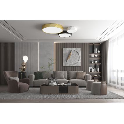 Immax NEO 07130-B80 - LED SMART Hämardatav laevalgusti must DIAMANTE LED/60W/230V + kaugjuhtimispult 80cm Tuya ZigBee