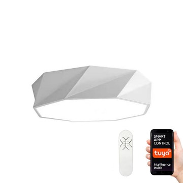 Immax NEO 07131-W40 - LED SMART Hämardatav laevalgusti DIAMANTE valge LED/31W/230V + kaugjuhtimispult 40cm Tuya ZigBee