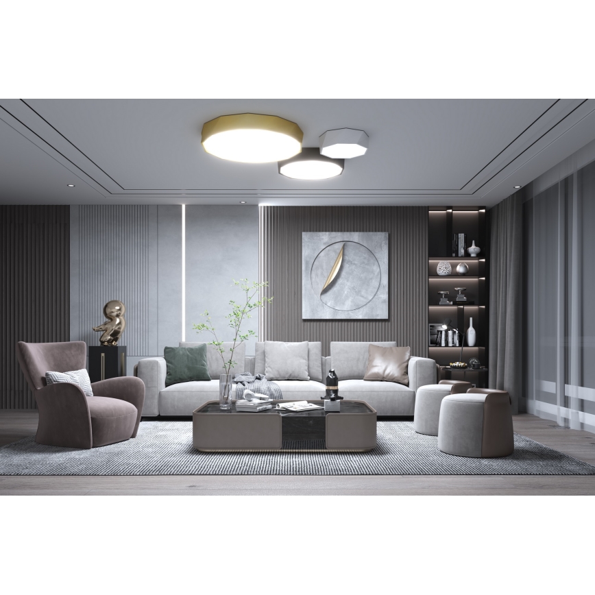 Immax NEO 07131-W40 - LED SMART Hämardatav laevalgusti DIAMANTE valge LED/31W/230V + kaugjuhtimispult 40cm Tuya ZigBee