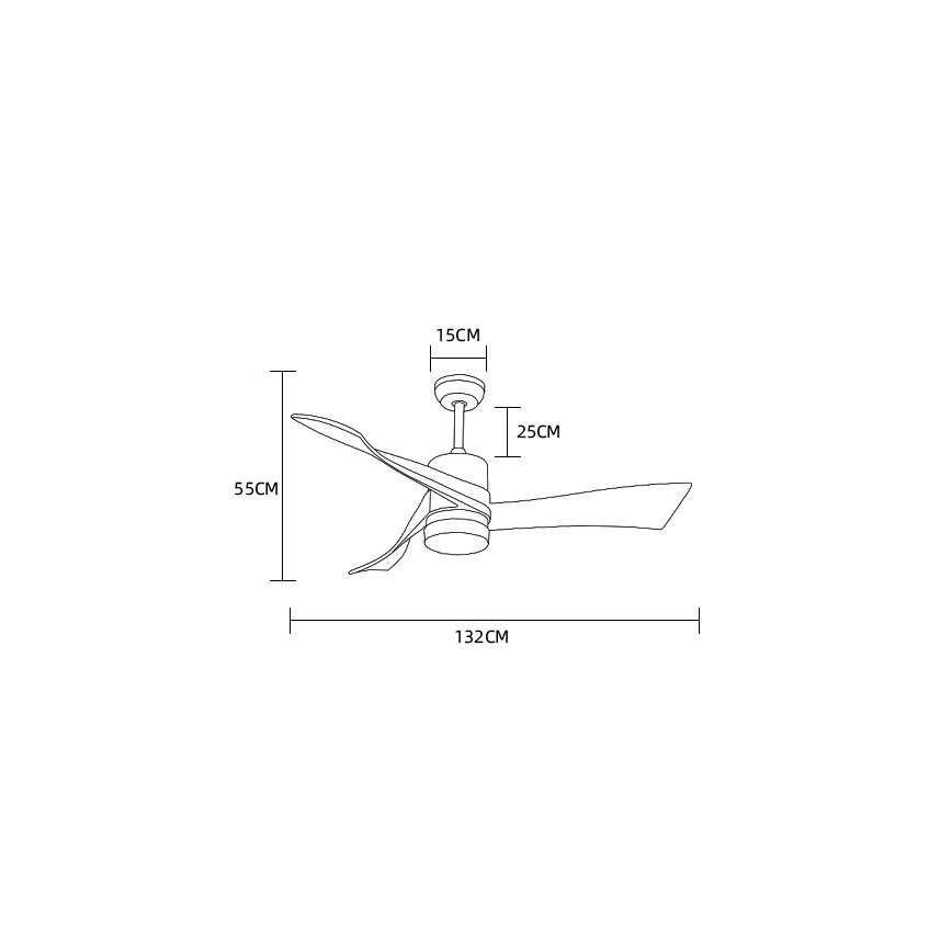 Immax NEO 07136-B - LED Hämardatav laeventilaator SOFISTICADO LED/18W/230V tamm Wi-Fi Tuya + kaugjuhtimispult