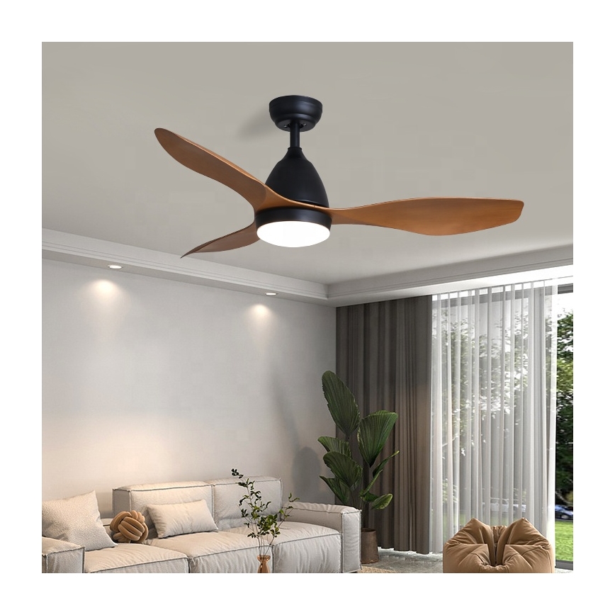 Immax NEO 07141-B - LED Laeventilaator NEO LITE FRESCO LED/18W/230V Tuya Wi-Fi must/pruun+ kaugjuhtimispult