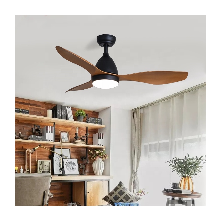 Immax NEO 07141-B - LED Laeventilaator NEO LITE FRESCO LED/18W/230V Tuya Wi-Fi must/pruun+ kaugjuhtimispult