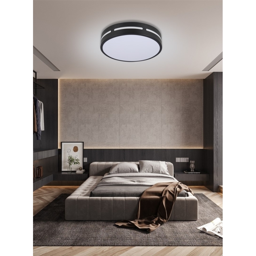 Immax NEO 07152-B30 - LED Hämardatav laevalgusti NEO LITE PERFECTO LED/24W/230V Wi-Fi Tuya must + pult