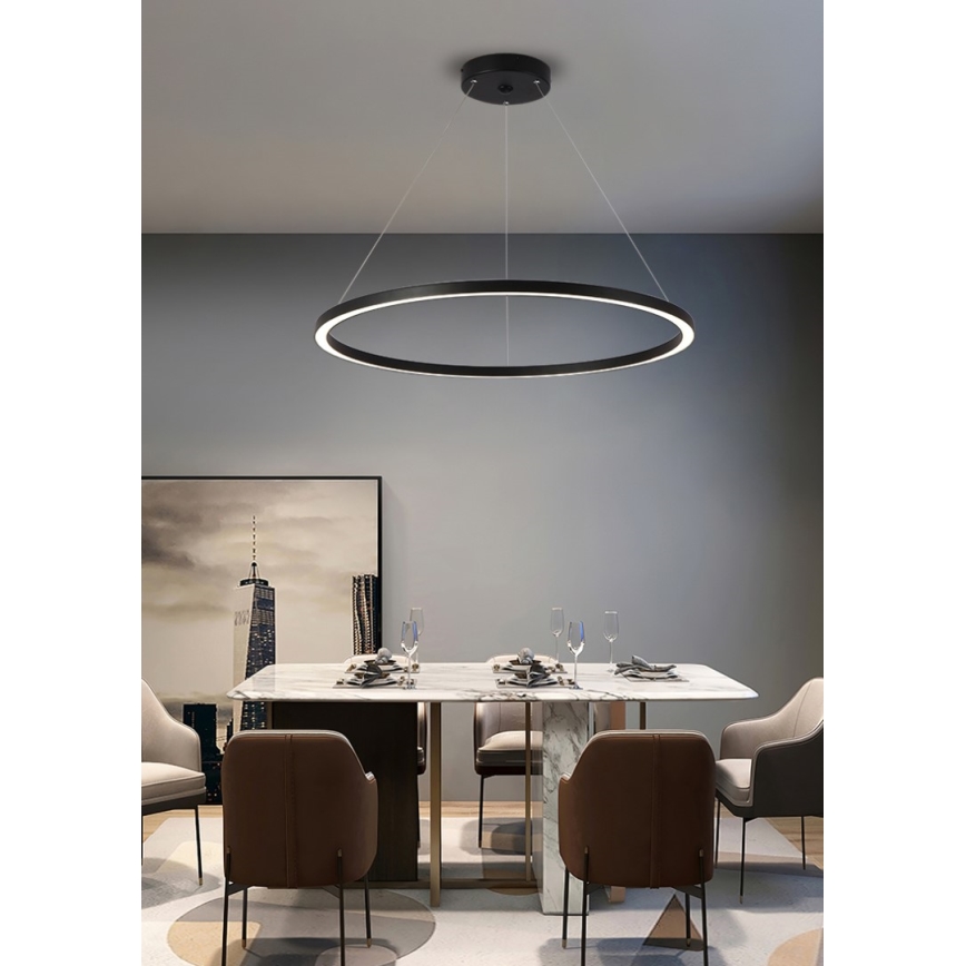 Immax NEO 07158-B80 - LED Hämardatav lühter FINO LED/60W/230V Tuya must + kaugjuhtimispult