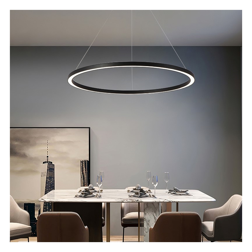 Immax NEO 07158-B80 - LED Hämardatav lühter FINO LED/60W/230V Tuya must + kaugjuhtimispult