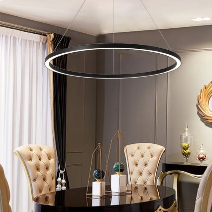 Immax NEO 07158-B80 - LED Hämardatav lühter FINO LED/60W/230V Tuya must + kaugjuhtimispult
