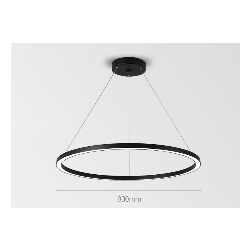 Immax NEO 07158-B80 - LED Hämardatav lühter FINO LED/60W/230V Tuya must + kaugjuhtimispult