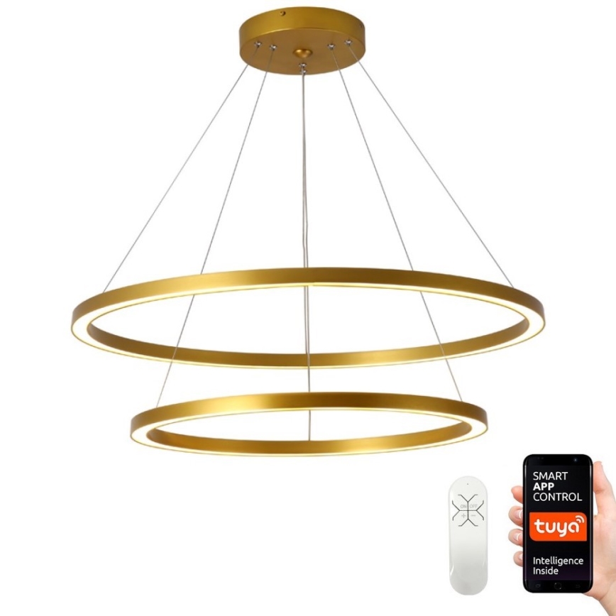 Immax NEO 07159-G80-60 - LED Hämardatav lühter FINO LED/93W/230V Tuya kuldne + kaugjuhtimispult