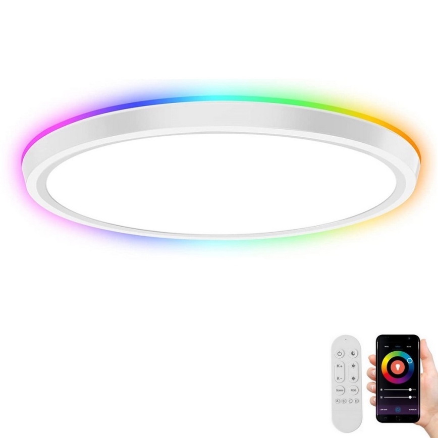 Immax NEO 07164-40 - LED RGB+CCT Hämardatav laevalgusti NEO LITE TUDO LED/50W/230V Wi-Fi Tuya +kaugjuhtimispult