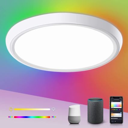 Immax NEO 07164-40 - LED RGB+CCT Hämardatav laevalgusti NEO LITE TUDO LED/50W/230V Wi-Fi Tuya +kaugjuhtimispult