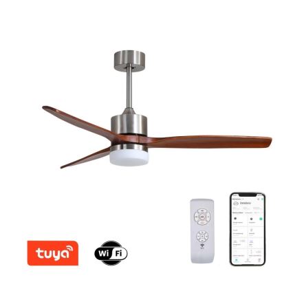Immax NEO 07165-S - LED laeventilaator ELEGANTE LED/18W/230V tamme Wi-Fi Tuya + kaugjuhtimispult
