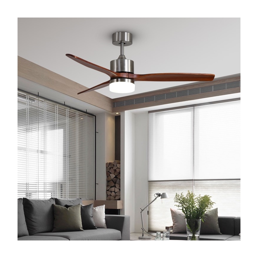 Immax NEO 07165-S - LED Laeventilaator ELEGANTE LED/18W/230V tamm Wi-Fi Tuya + kaugjuhtimispult