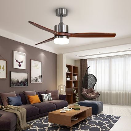 Immax NEO 07165-S - LED Laeventilaator ELEGANTE LED/18W/230V tamm Wi-Fi Tuya + kaugjuhtimispult
