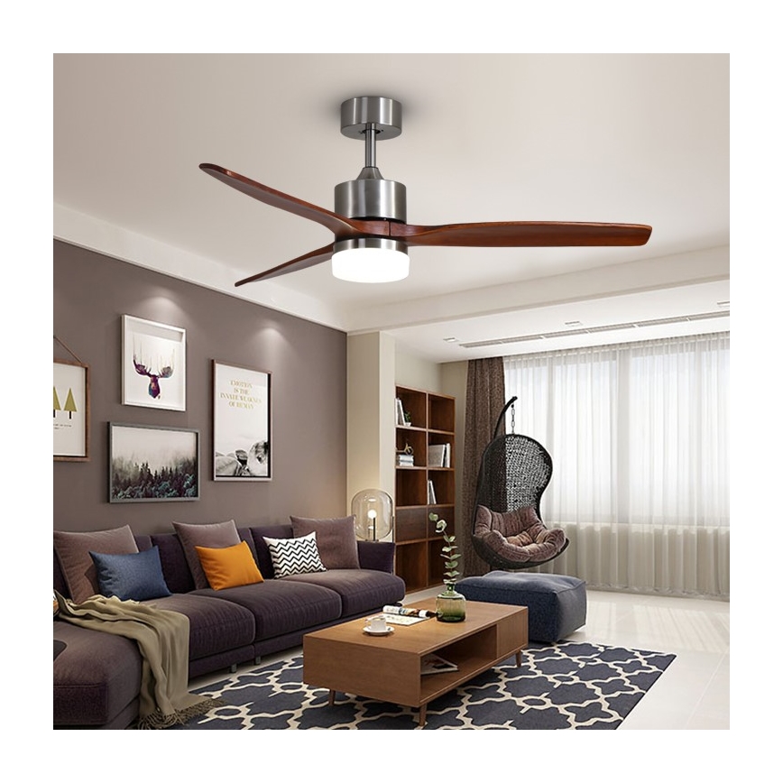 Immax NEO 07165-S - LED Laeventilaator ELEGANTE LED/18W/230V tamm Wi-Fi Tuya + kaugjuhtimispult