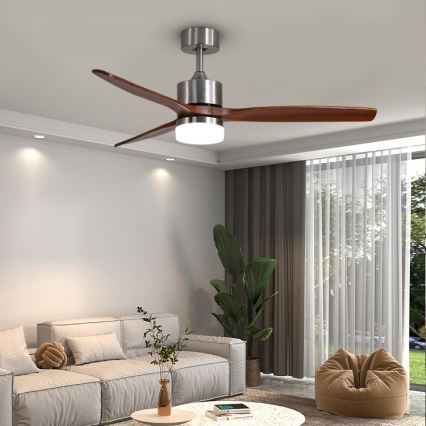 Immax NEO 07165-S - LED Laeventilaator ELEGANTE LED/18W/230V tamm Wi-Fi Tuya + kaugjuhtimispult