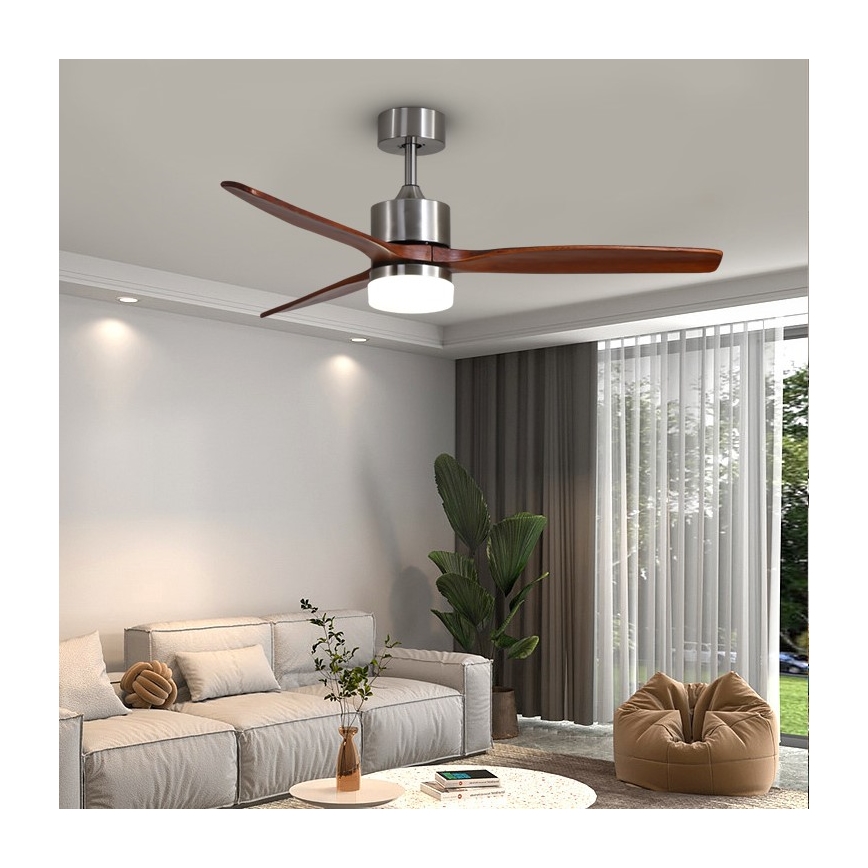 Immax NEO 07165-S - LED Laeventilaator ELEGANTE LED/18W/230V tamm Wi-Fi Tuya + kaugjuhtimispult
