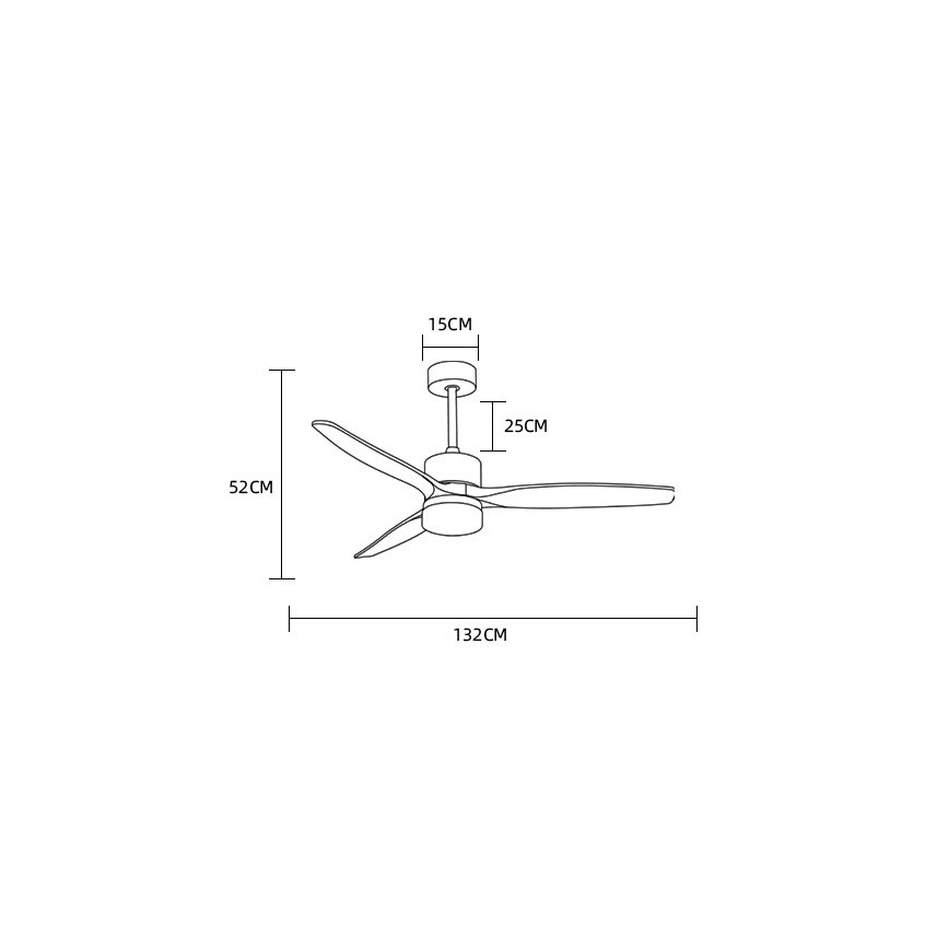 Immax NEO 07165-S - LED Laeventilaator ELEGANTE LED/18W/230V tamm Wi-Fi Tuya + kaugjuhtimispult