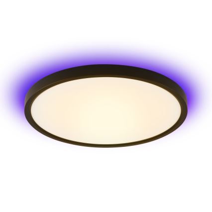 Immax NEO 07166-B40 - LED RGB+CCT Hämardatav laevalgusti NEO LITE TUDO LED/50W/230V Wi-Fi Tuya must + kaugjuhtimispult