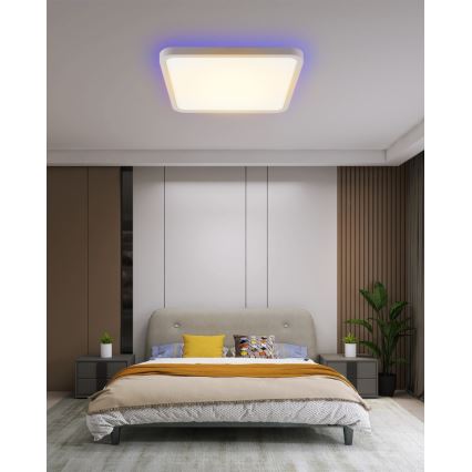 Immax NEO 07168-W40 - LED RGB+CCT Hämardatav laevalgusti NEO LITE TUDO LED/50W/230V Wi-Fi Tuya valge + kaugjuhtimispult