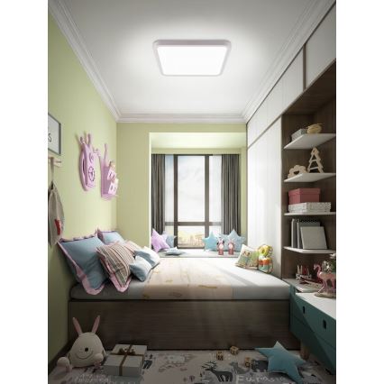 Immax NEO 07168-W40 - LED RGB+CCT Hämardatav laevalgusti NEO LITE TUDO LED/50W/230V Wi-Fi Tuya valge + kaugjuhtimispult