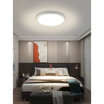 Immax NEO 07169-W60 - LED RGB+CCT Hämardatav laevalgusti NEO LITE TUDO 65W/230V 2700-6500K Wi-Fi Tuya + kaugjuhtimispult valge