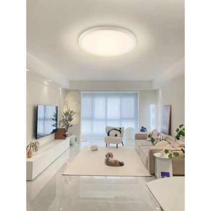 Immax NEO 07169-W60 - LED RGB+CCT Hämardatav laevalgusti NEO LITE TUDO 65W/230V 2700-6500K Wi-Fi Tuya + kaugjuhtimispult valge