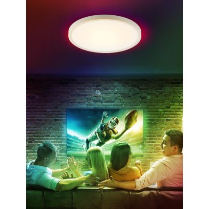 Immax NEO 07169-W60 - LED RGB+CCT Hämardatav laevalgusti NEO LITE TUDO 65W/230V 2700-6500K Wi-Fi Tuya + kaugjuhtimispult valge