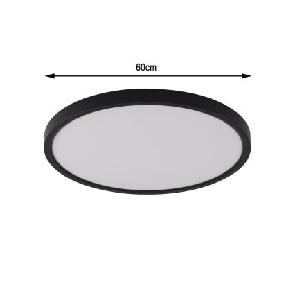 Immax NEO 07170-B60 - LED RGB+CCT Hämardatav laevalgusti NEO LITE TUDO LED/65W/230V 2700-6500K Wi-Fi Tuya must + kaugjuhtimispult