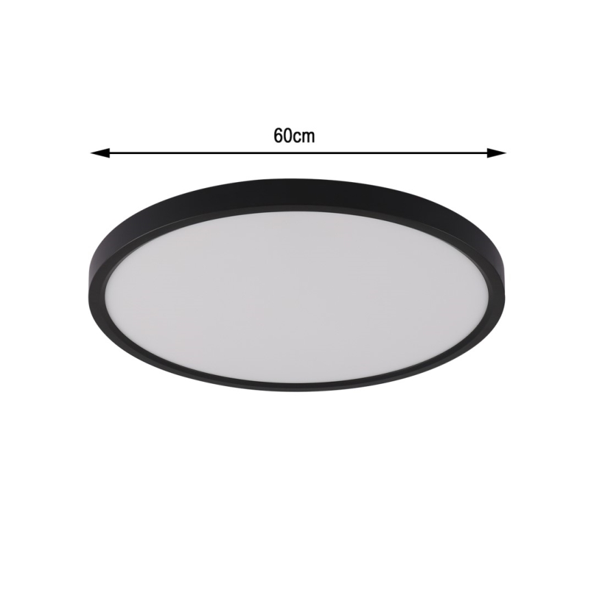 Immax NEO 07170-B60 - LED RGB+CCT Hämardatav laevalgusti NEO LITE TUDO LED/65W/230V 2700-6500K Wi-Fi Tuya must + kaugjuhtimispult
