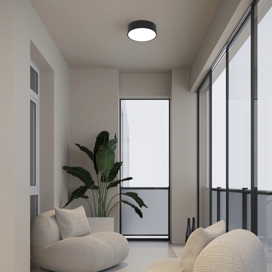Immax NEO 07200L - LED Hämardatav laevalgusti RONDATE LED/18W/230V 3000-6000K d. 25 cm must Tuya + kaugjuhtimispult