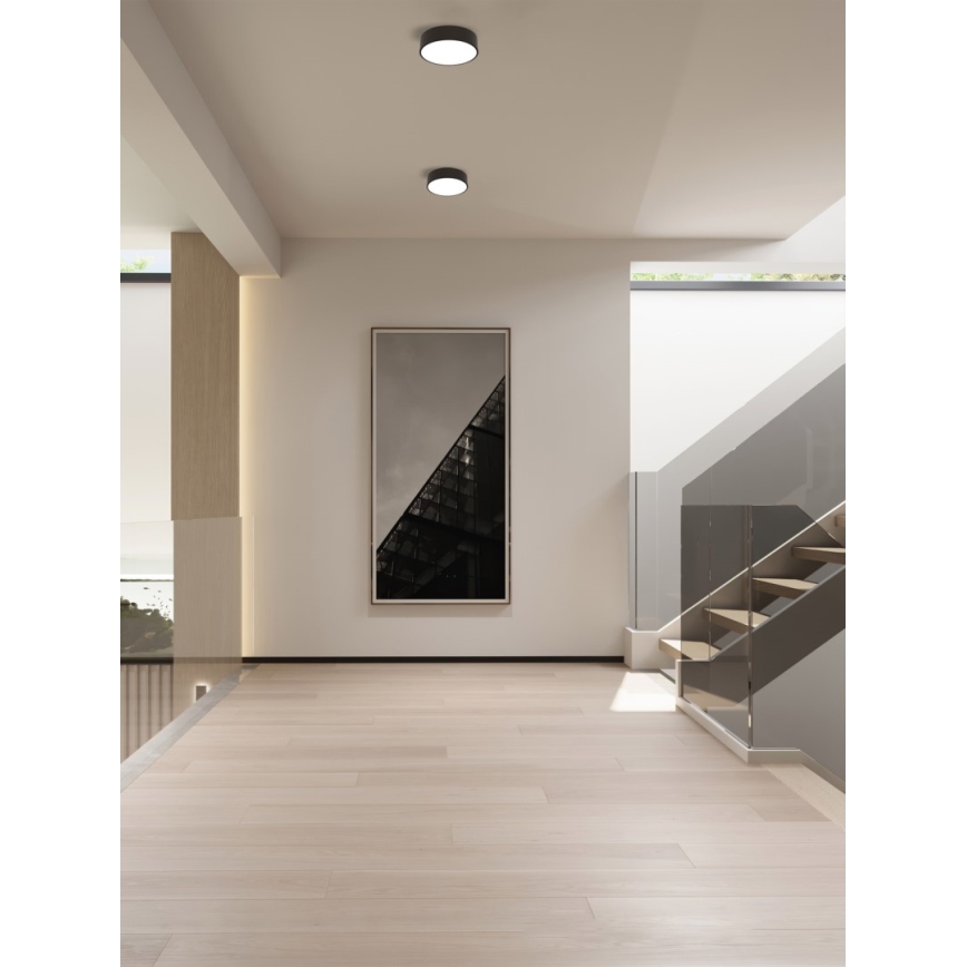 Immax NEO 07200L - LED Hämardatav laevalgusti RONDATE LED/18W/230V 3000-6000K d. 25 cm must Tuya + kaugjuhtimispult
