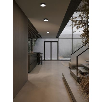 Immax NEO 07200L - LED Hämardatav laevalgusti RONDATE LED/18W/230V 3000-6000K d. 25 cm must Tuya + kaugjuhtimispult