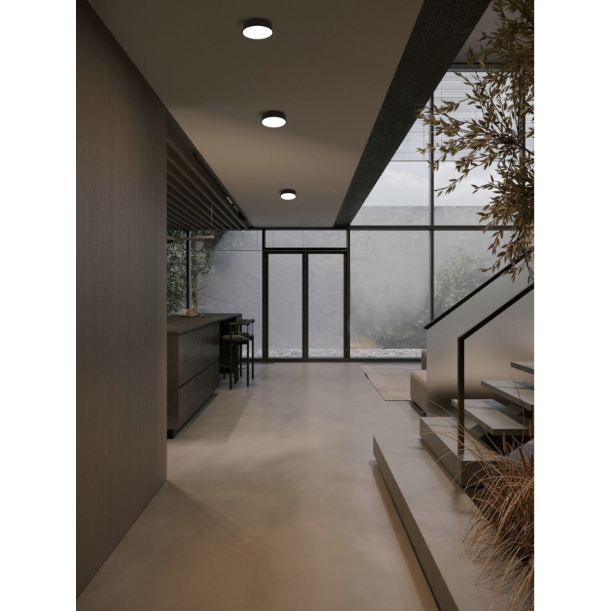 Immax NEO 07200L - LED Hämardatav laevalgusti RONDATE LED/18W/230V 3000-6000K d. 25 cm must Tuya + kaugjuhtimispult