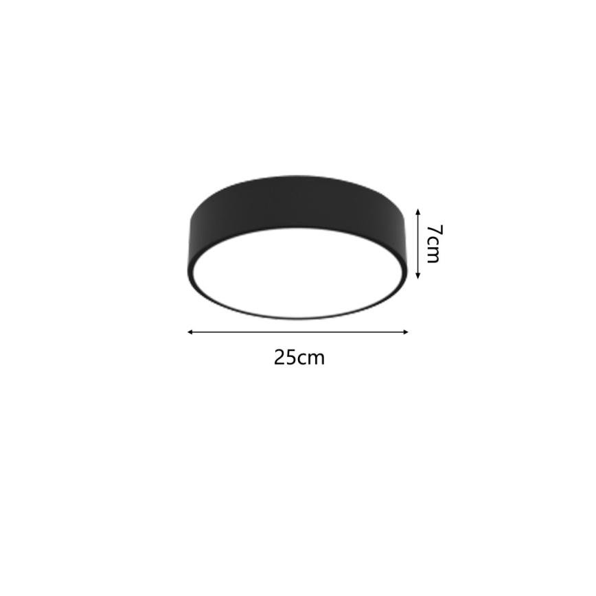 Immax NEO 07200L - LED Hämardatav laevalgusti RONDATE LED/18W/230V 3000-6000K d. 25 cm must Tuya + kaugjuhtimispult