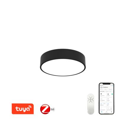 Immax NEO 07201L - LED Hämardatav laevalgusti RONDATE LED/28W/230V must Tuya + kaugjuhtimispult