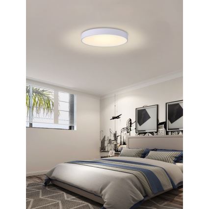 Immax NEO 07206L - LED Hämardatav laevalgusti RONDATE LED/53W/230V valge Tuya + kaugjuhtimispult