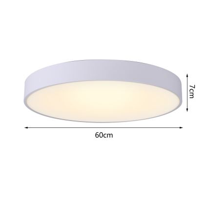 Immax NEO 07206L - LED Hämardatav laevalgusti RONDATE LED/53W/230V valge Tuya + kaugjuhtimispult