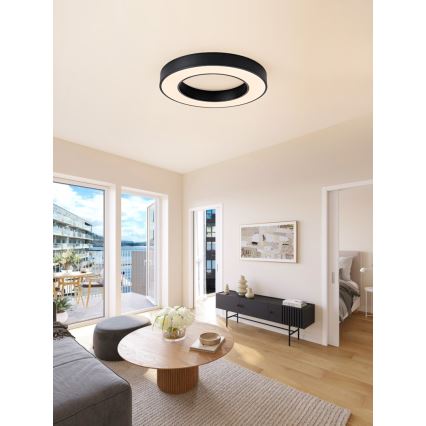 Immax NEO 07209L - LED Hämardatav laevalgusti PASTEL LED/53W/230V 60 cm must Tuya + kaugjuhtimispult