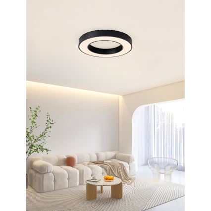 Immax NEO 07209L - LED Hämardatav laevalgusti PASTEL LED/53W/230V 60 cm must Tuya + kaugjuhtimispult