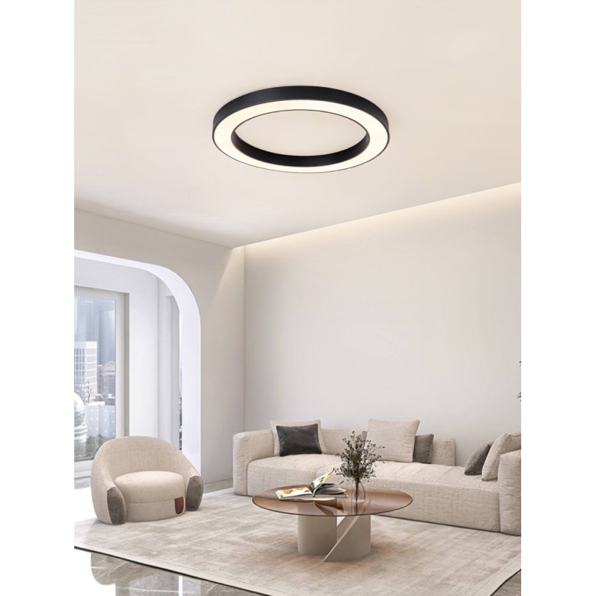 Immax NEO 07210L - LED Hämardatav laevalgusti PASTEL LED/68W/230V 95 cm must Tuya + kaugjuhtimispult