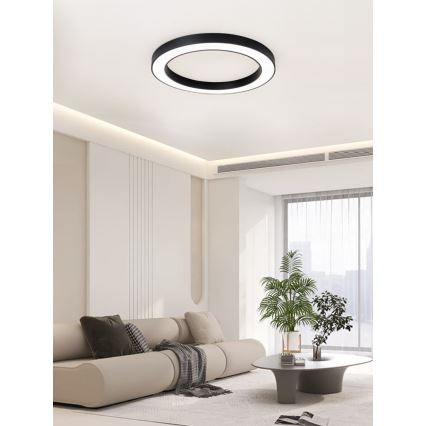 Immax NEO 07210L - LED Hämardatav laevalgusti PASTEL LED/68W/230V 95 cm must Tuya + kaugjuhtimispult