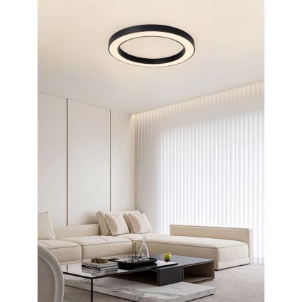 Immax NEO 07210L - LED Hämardatav laevalgusti PASTEL LED/68W/230V 95 cm must Tuya + kaugjuhtimispult